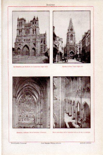 LAMINA V30684: Catedral de Amiens