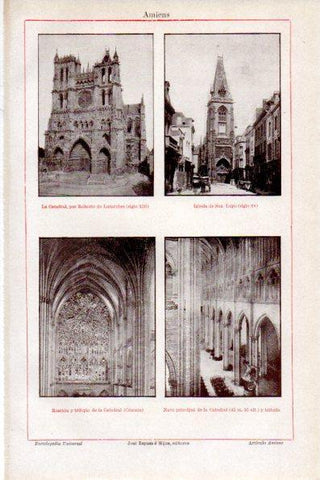 LAMINA V30684: Catedral de Amiens