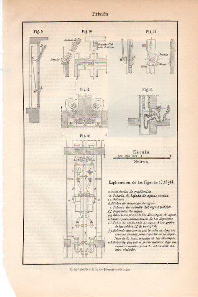 LAMINA V30618: Conductos de ventilacion del grupo penitenciario de Fresnes les Rungis