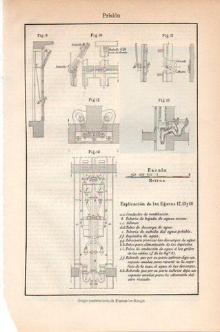 LAMINA V30618: Conductos de ventilacion del grupo penitenciario de Fresnes les Rungis