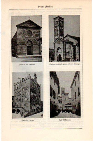 LAMINA V30624: Monumentos en Prato, Italia