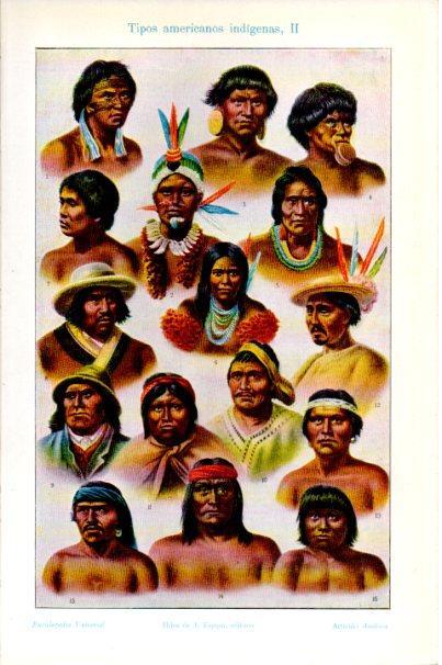 LAMINA V30634: Tipos americanos indigenas II