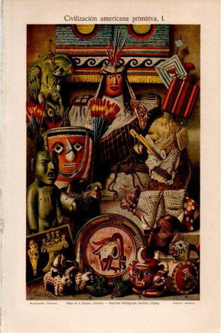 LAMINA V30632: Civilizacion americana primitiva I