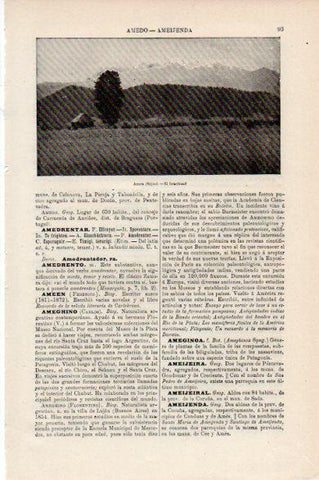 LAMINA V30596: El Intacihuatl en Ameca, Mejico