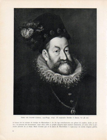 LAMINA V30407: El emperador Rodolfo I por Hans Von Aachen