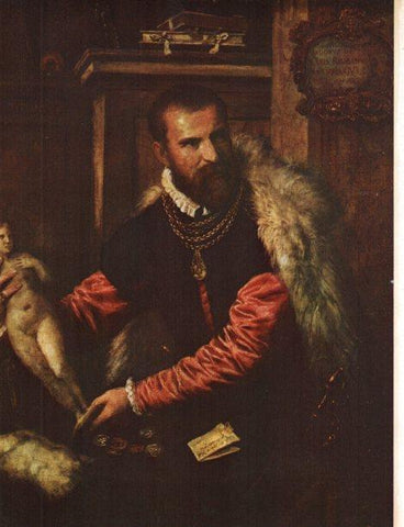 LAMINA V30457: Retrato de Jacopo da Strada por Tiziano