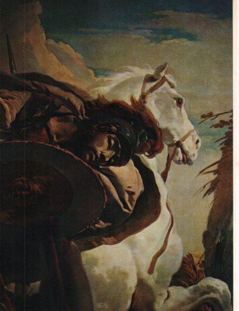 LAMINA V30479: Muerte del consul Lucio Giunio Bruto en duelo con Arunte, detalle por G. Tiepolo