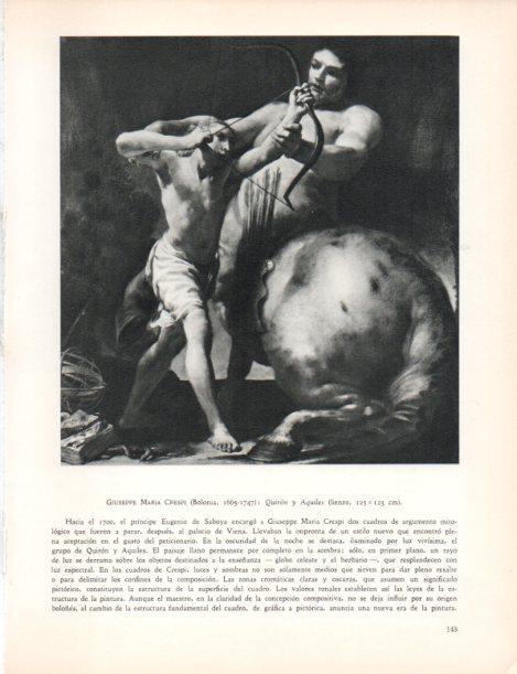LAMINA V30475: Quiron y Aquiles por Giuseppe Maria Crespi