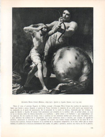 LAMINA V30475: Quiron y Aquiles por Giuseppe Maria Crespi