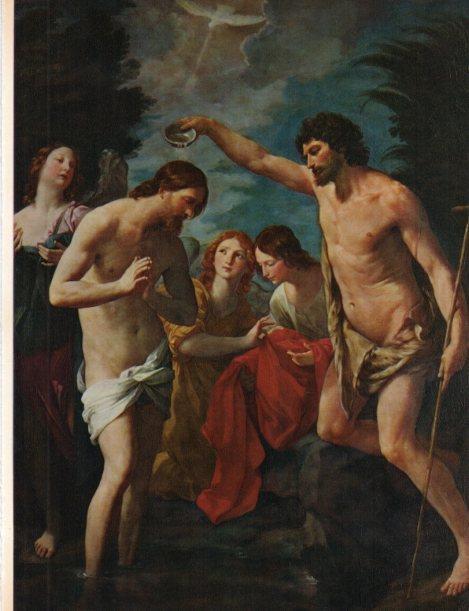 LAMINA V30470: Bautismo de Cristo por Guido Reni
