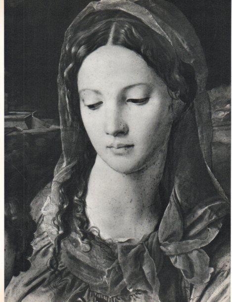 LAMINA V30467: La Sagrada Familia con Santa Ana y San Juan, detalle por Bronzino