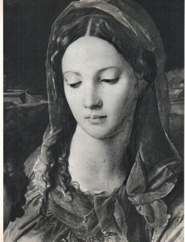 LAMINA V30467: La Sagrada Familia con Santa Ana y San Juan, detalle por Bronzino