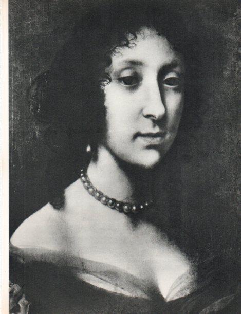 LAMINA V30473: Retrato de la archiduquesa Claudia Felicita por Carlo Dolci