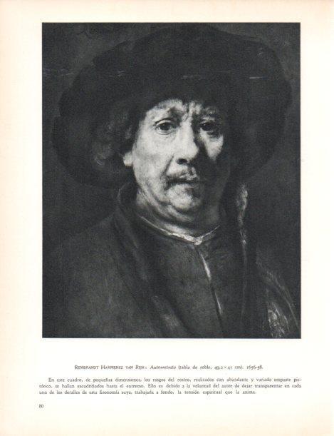 LAMINA V30443: Autorretrato por Rembrandt