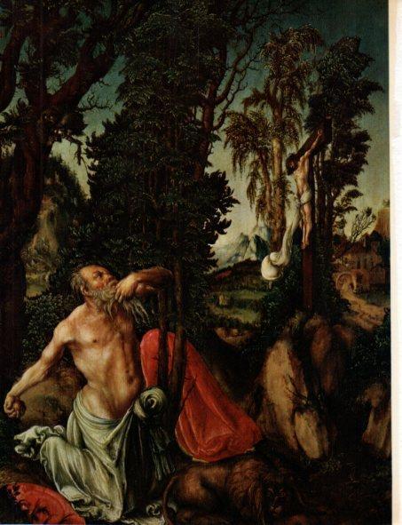 LAMINA V30421: San Jeronimo por Lucas Cranach el Viejo