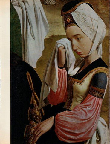 LAMINA V30416: Lamentacion de Cristo, detalle por Geertgen van Haarlem