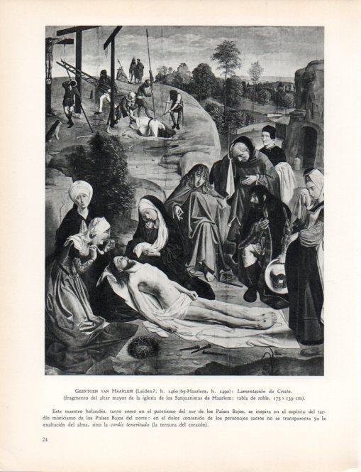 LAMINA V30415: Lamentacion de Cristo por Geertgen van Haarlem