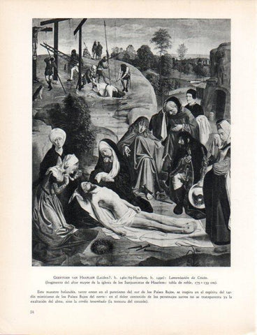 LAMINA V30415: Lamentacion de Cristo por Geertgen van Haarlem