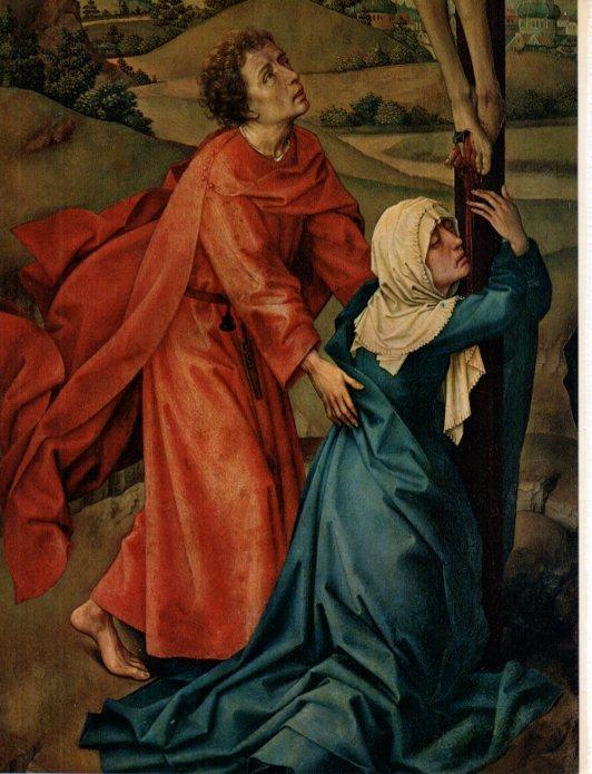 LAMINA V30413: Crucifixion, detalle por Rogier van der Weyden