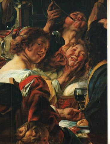 LAMINA V30439: El rey bebe, detalle por Jacob Jordaens