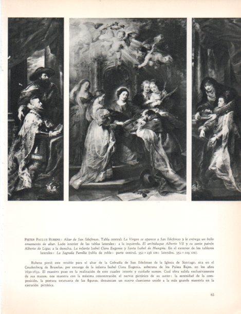 LAMINA V30436: Altar de San Ildefonso por Rubens