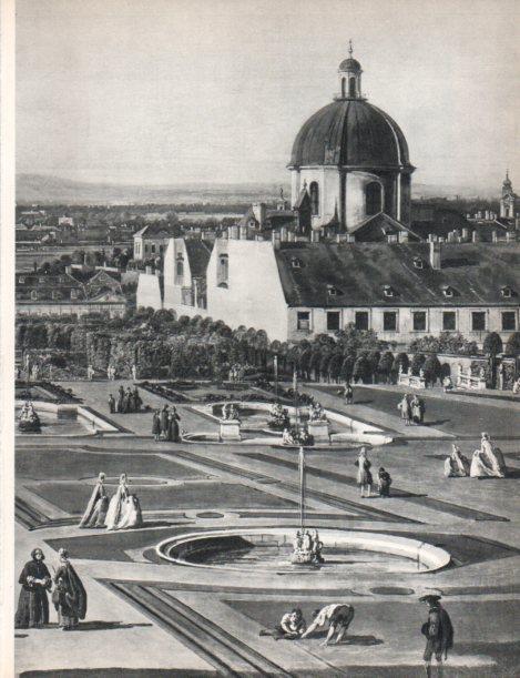 LAMINA V30482: Vista de Viena desde el Belvedera, detalle por Bernardo Bellotto