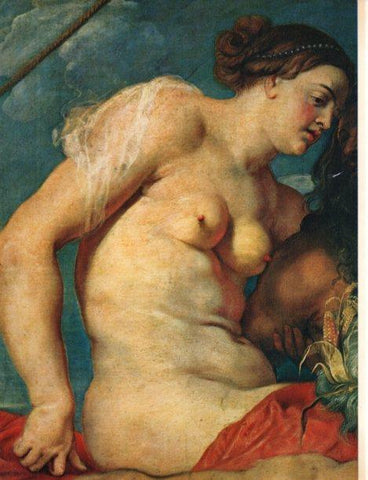 LAMINA V30431: Las cuatro partes del mundo, detalle por Rubens