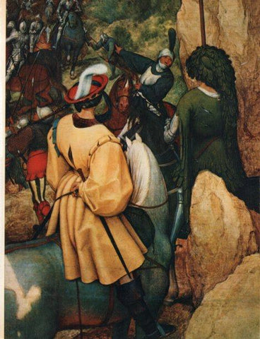 LAMINA V30430: La conversion de San Pablo, detalle por P. Brueghel el Viejo