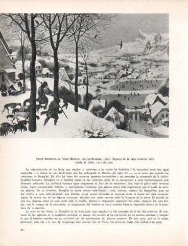 LAMINA V30427: Regreso de la caza, invierno 1565 por P. Brueghel el Viejo