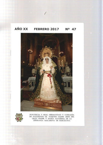 Hermandad numero 47, febrero 2017: Hermano mayor- Mosen Francesc de P.