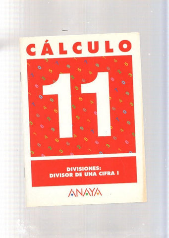 Calculo 11: Divisiones: divisor de una cifra I