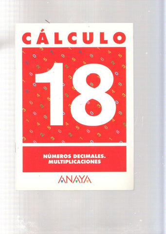 Calculo 18: Numeros decimales, multiplicaciones