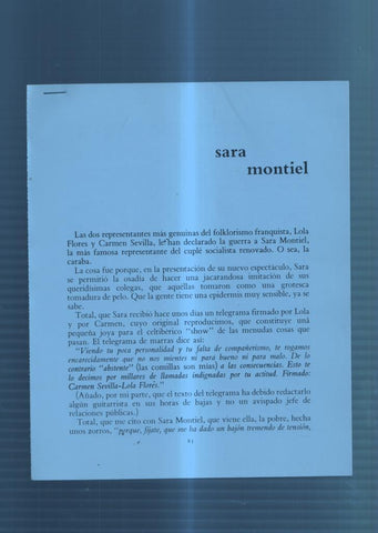 Ficha/Entrevista: Sara Montiel
