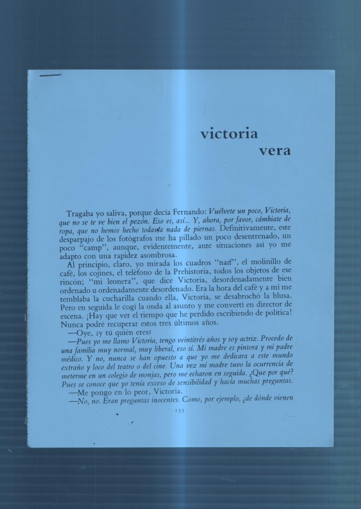 Ficha/Entrevista: Victoria Vera