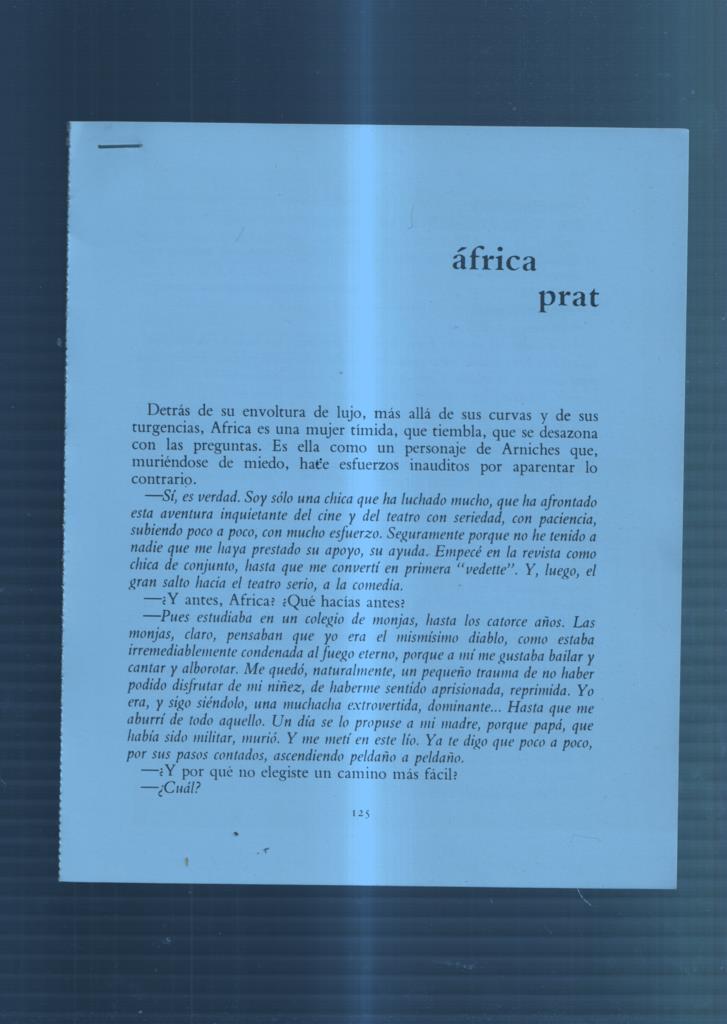 Ficha/Entrevista: Africa Prat