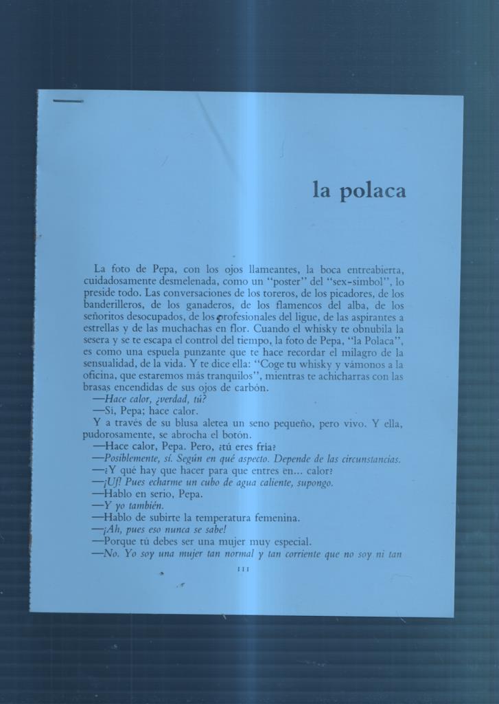 Ficha/Entrevista: La Polaca