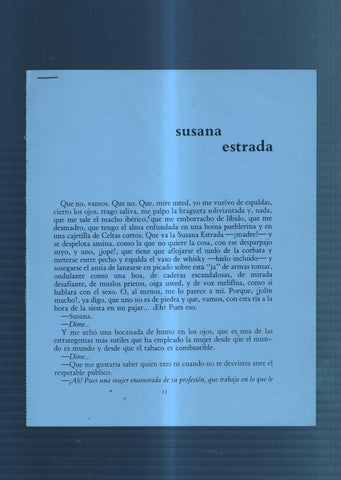 Ficha/Entrevista: Susana Estrada