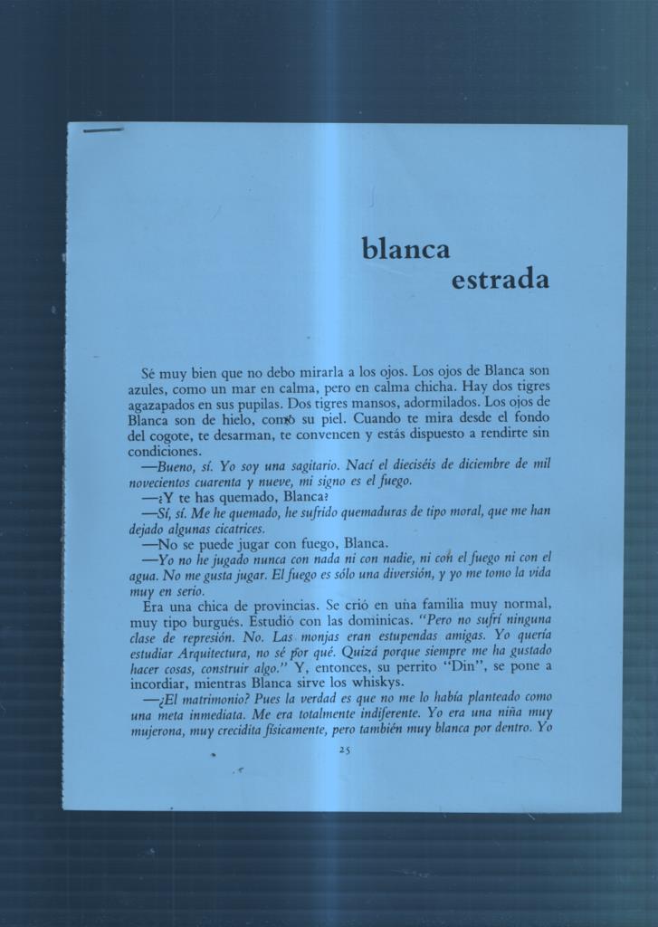 Ficha/Entrevista: Blanca Estrada