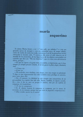 Ficha/Entrevista: Maria Asquerino