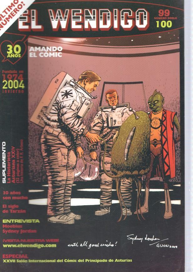 Fanzine: El Wendigo numero 099/100: Salon gijon 2003, Jeff Hawkem Moebius