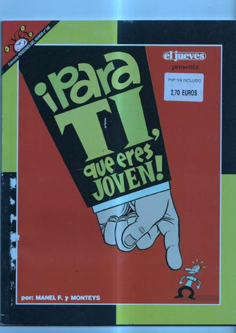 Pendones del Humor numero 148:  PARA TI, QUE ERES JOVEN (numerado 02 en trasera) 