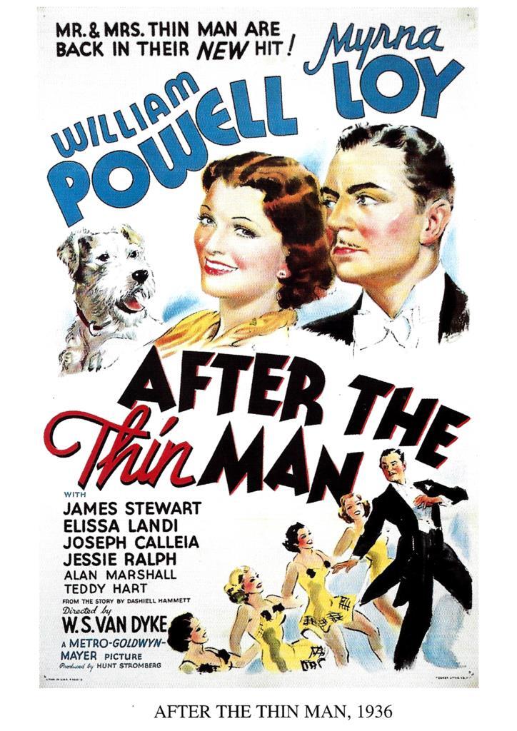 Poster DIN 4 numero 1261: After The Thing Man, 1936: William Powell - Myrna Loy