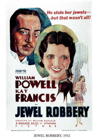 Poster DIN 4 numero 1265: Jewel Robbery, 1932: William Powell, Kay francis