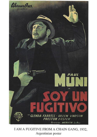 Poster DIN 4 numero 1266: I am a fugitive from a chaing gang, 1932: Paul Muni, Glenda Farrell