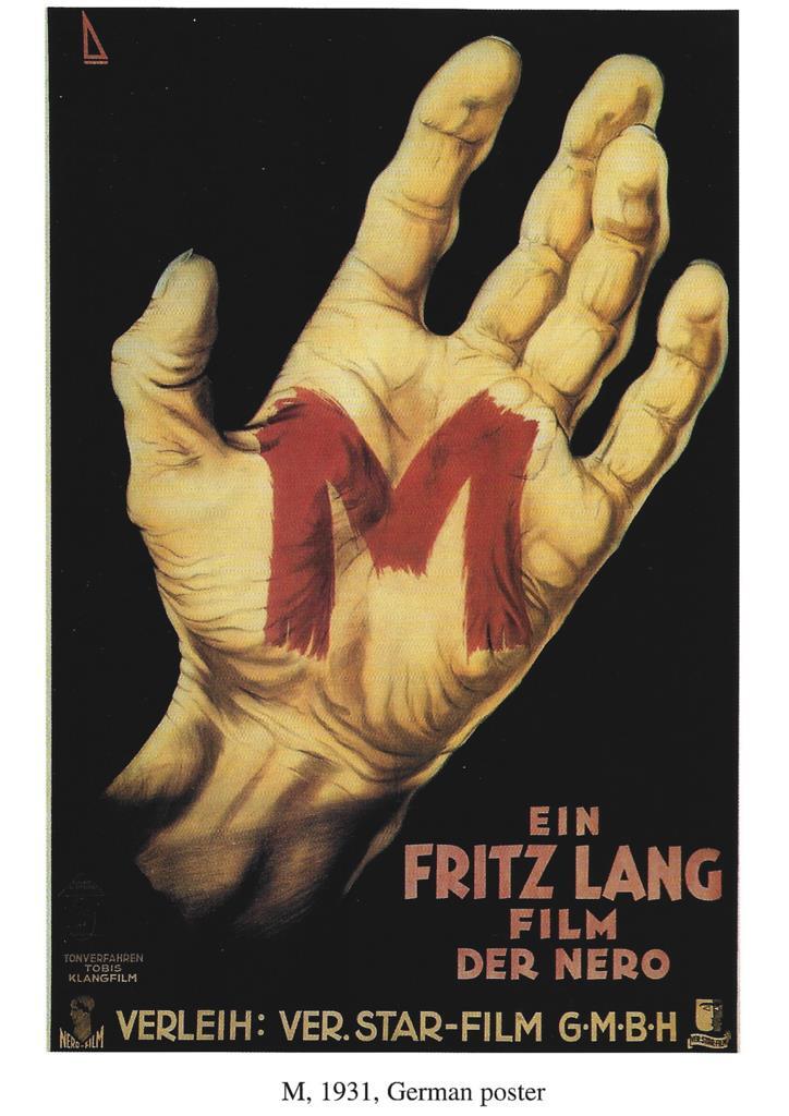 Poster DIN 4 numero 1274: M, 1931: Fritz Lang