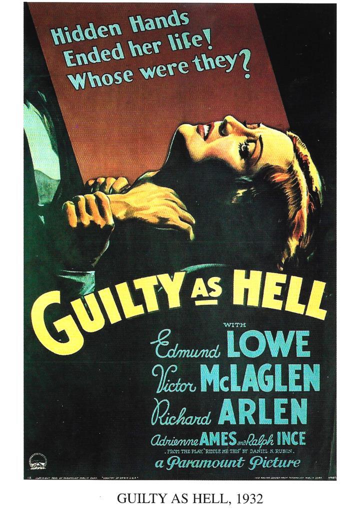 Poster DIN 4 numero 1275: Guilty as Hell, 1932: Edmund Lowe, Victor Mclaglen