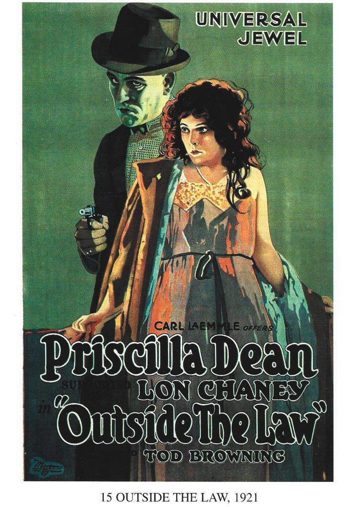 Poster DIN 4 numero 1281: Outside The Law, 1921: Priscilla Dean, Lon Chaney