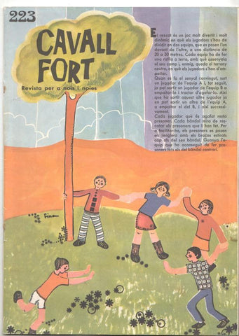 Revista Cavall Fort numero 223, febrer 1972 - joc "el rescat"