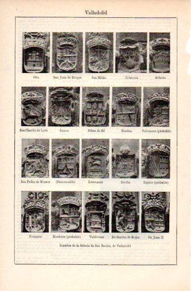 LAMINA V31336: Escudos de la Silleria de San Benito, Valladolid