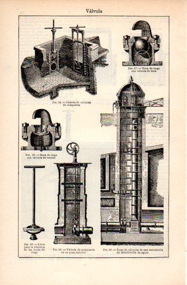 LAMINA V31327: Torre de valvula de una instalacion de distribucion de aguas